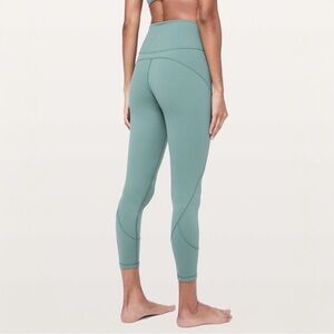 Lululemon • In Movement 7/8 Tight *Everlux 25" Frosted Pine Size 6